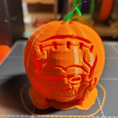 Quái vật bí ngô Franky với mặt Frankenstein có đèn LED