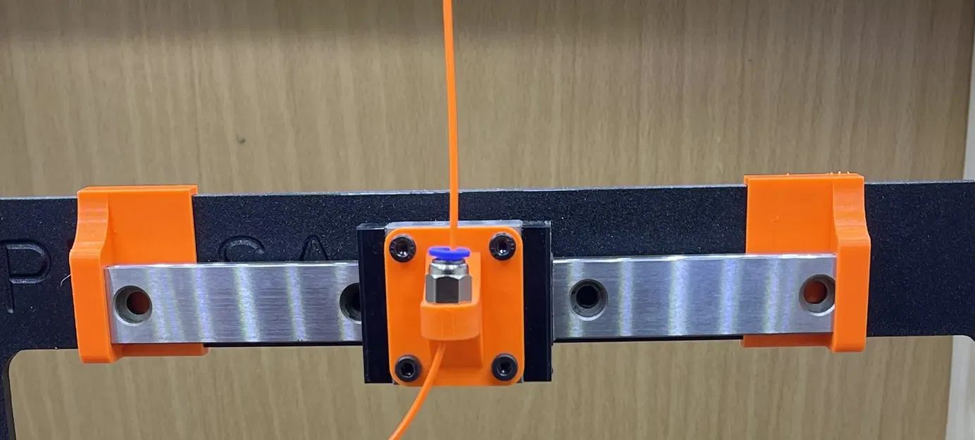 Hướng dẫn filament đường ray tuyến tính Prototype thử nghiệm ray 20mm. Bây giờ có các hỗ trợ ray. - Image 4