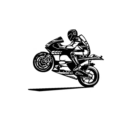 Tranh tường 2D hình bóng xe máy