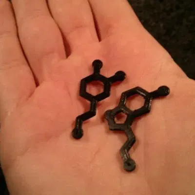 Khuyên tai Dopamine và Serotonine độc đáo