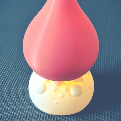 Đèn ngủ hình nấm dễ thương cho không gian sống