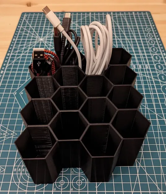 Giá đỡ cáp tổ ong cho ngăn kéo Ikea Kallax - Image 2