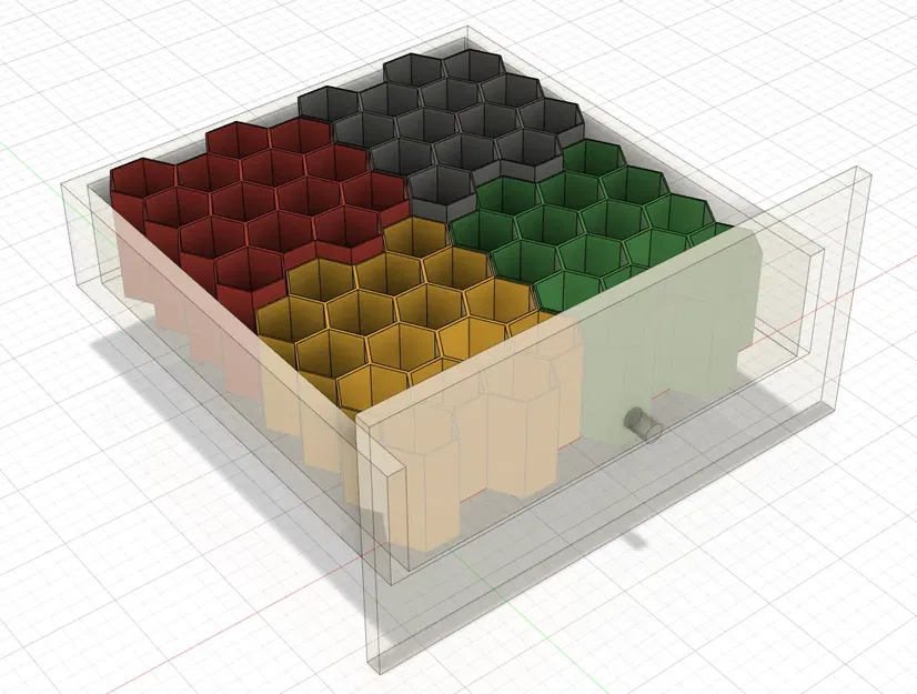 Giá đỡ cáp tổ ong cho ngăn kéo Ikea Kallax - Image 4
