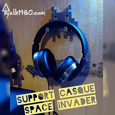 Giá đỡ tai nghe Spaceinvader độc đáo cho tín đồ âm nhạc