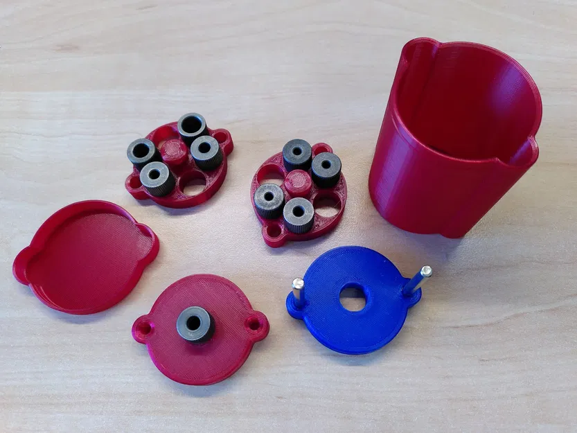 Giá đỡ khoan với hộp đựng cho lỗ đứng tâm - Image 1