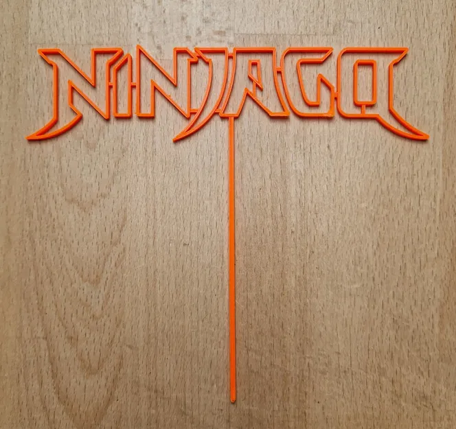 Nắp bánh sinh nhật hình biểu tượng Lego Ninjago - Image 1