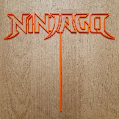 Nắp bánh sinh nhật hình biểu tượng Lego Ninjago