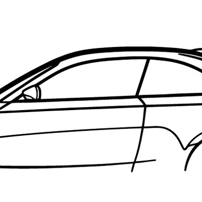 Silhouette nghệ thuật tường BMW E82 M1