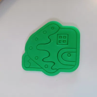 Bộ khuôn bánh gừng hình ngôi nhà 4" và 2.5