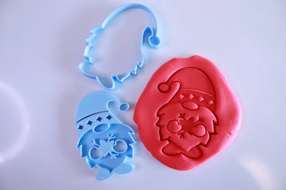 Bộ khuôn bánh quy gnome Giáng sinh 8 chiếc - Image 1