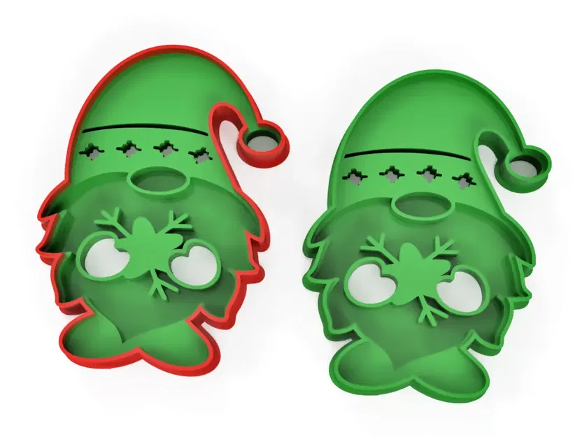 Bộ khuôn bánh quy gnome Giáng sinh 8 chiếc - Image 2