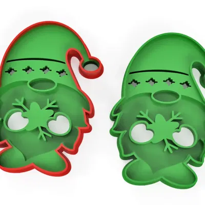 Bộ khuôn bánh quy gnome Giáng sinh 8 chiếc