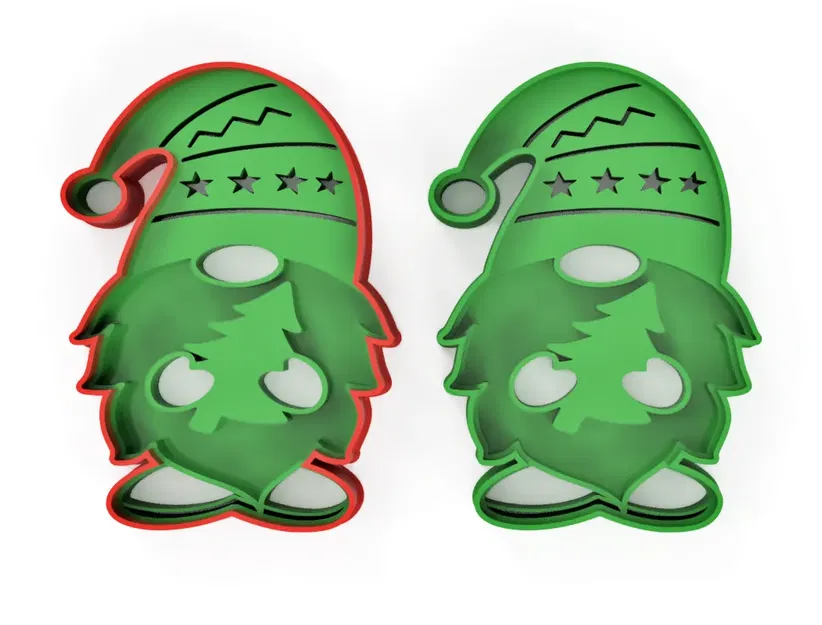 Bộ khuôn bánh quy gnome Giáng sinh 8 chiếc - Image 4