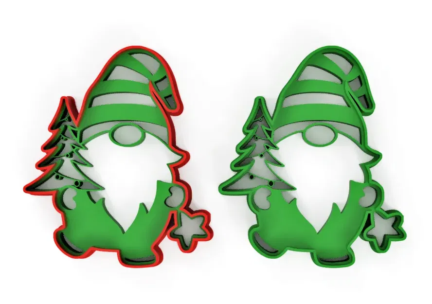 Bộ khuôn bánh quy gnome Giáng sinh 8 chiếc - Image 5