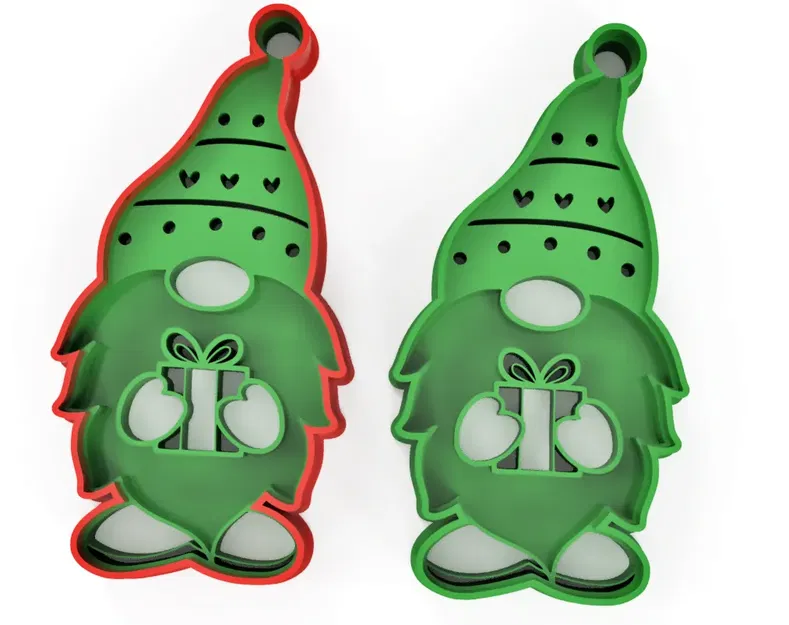Bộ khuôn bánh quy gnome Giáng sinh 8 chiếc - Image 6
