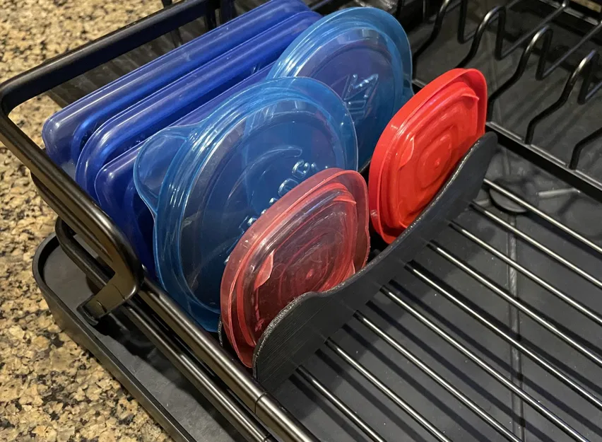 Giá đỡ cho nắp hộp nhựa trong bếp - Image 2