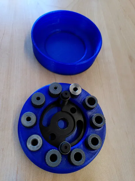 Hộp đựng jig khoan với chỗ để 10 chèn jig - Image 1