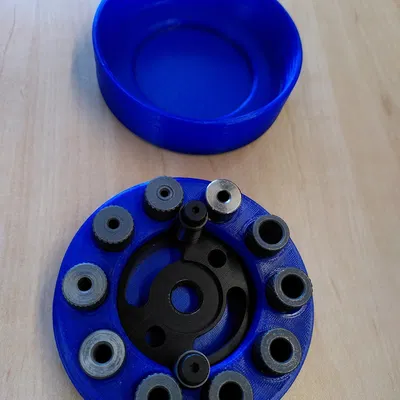 Hộp đựng jig khoan với chỗ để 10 chèn jig