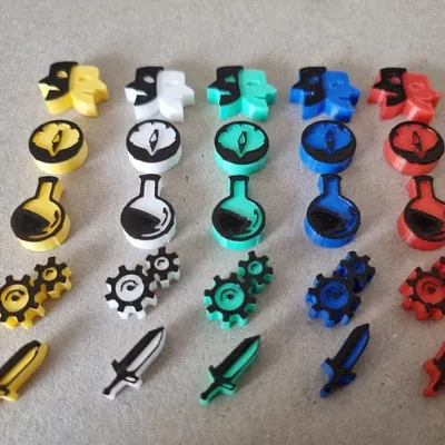 **Token người chơi cho trò chơi Tapestry**