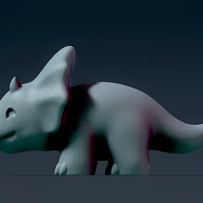 Khủng long Triceratops dễ thương