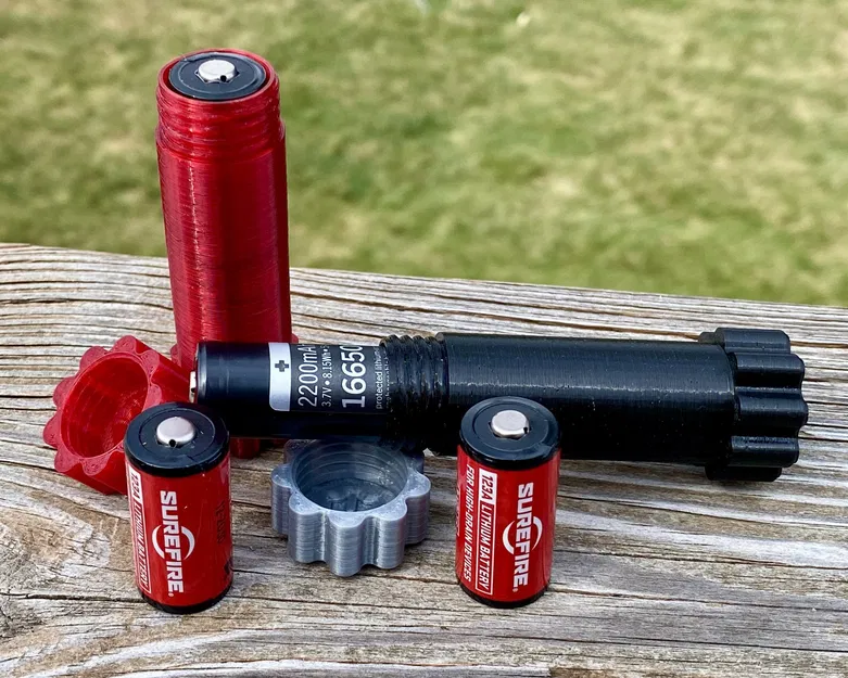 Hộp đựng pin 2xCR123 hoặc 16650 tiện lợi - Image 1