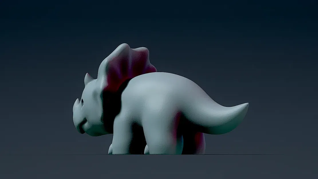 Khủng long Triceratops dễ thương - Image 3