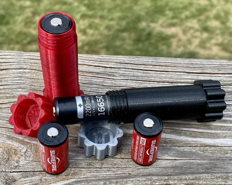 Hộp đựng pin 2xCR123 hoặc 16650 tiện lợi - Image 2