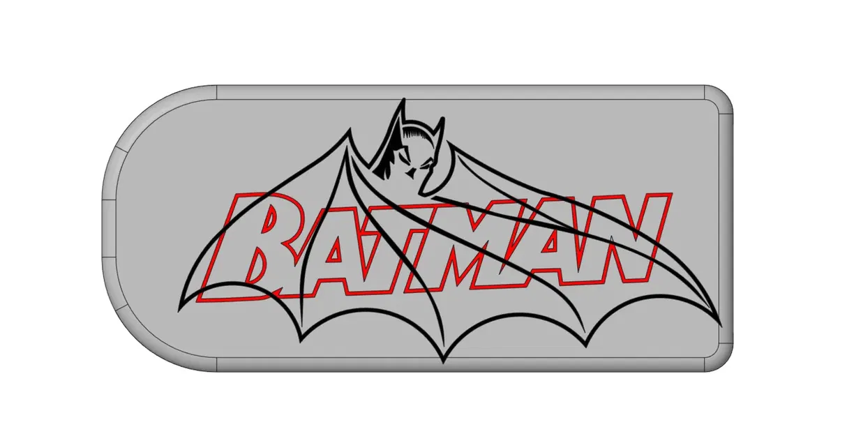 Chặn cửa hình biểu tượng Batman 220x100x50mm - Image 1