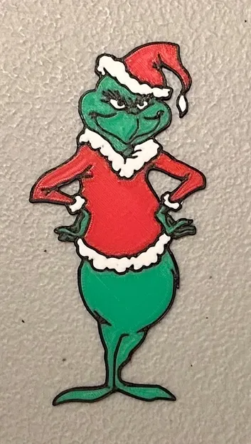 Nam châm Grinch nhiều màu sắc 4 màu - Image 1