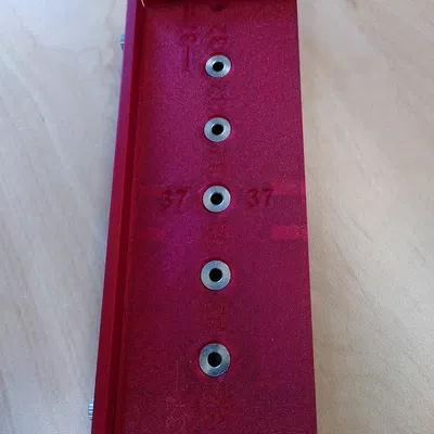 Mẫu khoan 32 lỗ với chặn có thể tháo rời