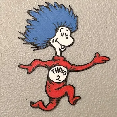 Nam châm Thing 2 nhiều màu sắc 4 màu