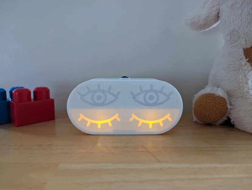 Đèn ngủ thông minh cho trẻ em với đồng hồ báo thức - Image 2