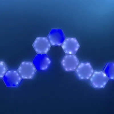 Hexagon Nano Leaf in 3D cho ánh sáng trang trí