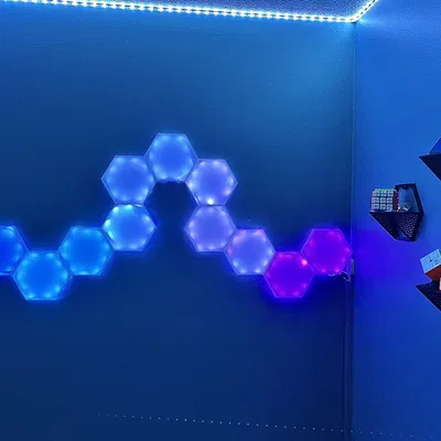 Hexagon Nano Leaf in 3D cho ánh sáng trang trí
