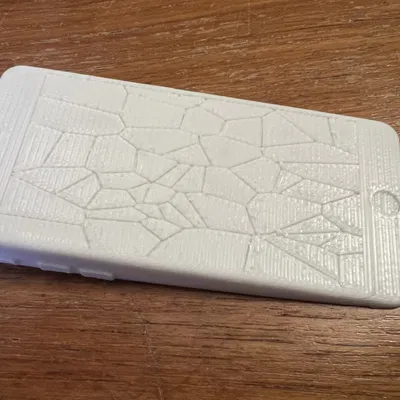 Giá đỡ cửa hình iPhone 6 với màn hình vỡ