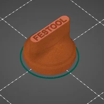 Núm điều chỉnh Festool V2 với đai ốc M6 bên trong