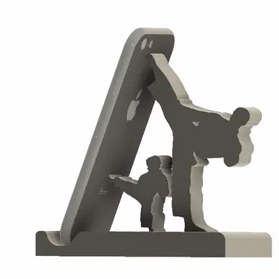 Giá đỡ điện thoại hình karate độc đáo