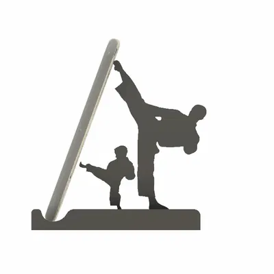 Giá đỡ điện thoại hình karate độc đáo