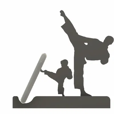 Giá đỡ điện thoại hình karate độc đáo
