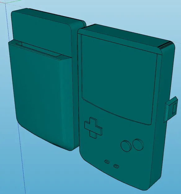 Vỏ bảo vệ cho Gameboy Color với chỗ để hai trò chơi - Image 3