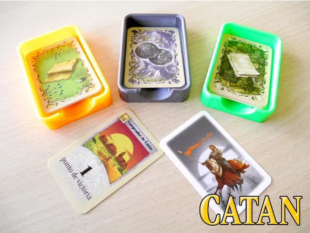 Khay đựng thẻ cá nhân cho trò chơi Catan hoặc Thỏ & Rùa - Image 2