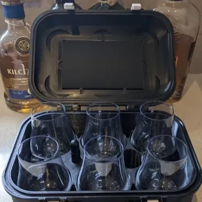 Bộ đựng ly whisky Glencairn cho 6 ly và đồ dùng văn phòng