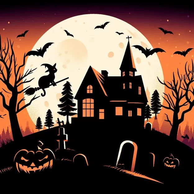 Đêm Halloween 2 - Tranh sợi filament của Hueforge - Image 1