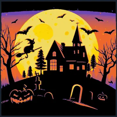 Đêm Halloween 2 - Tranh sợi filament của Hueforge