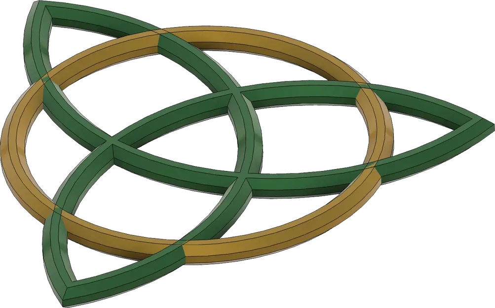 Nút thắt Celtic Triquertra nghệ thuật - Image 2