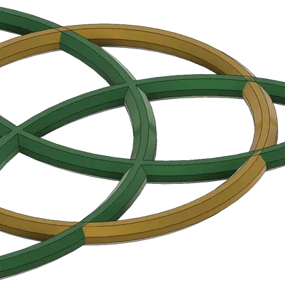 Nút thắt Celtic Triquertra nghệ thuật