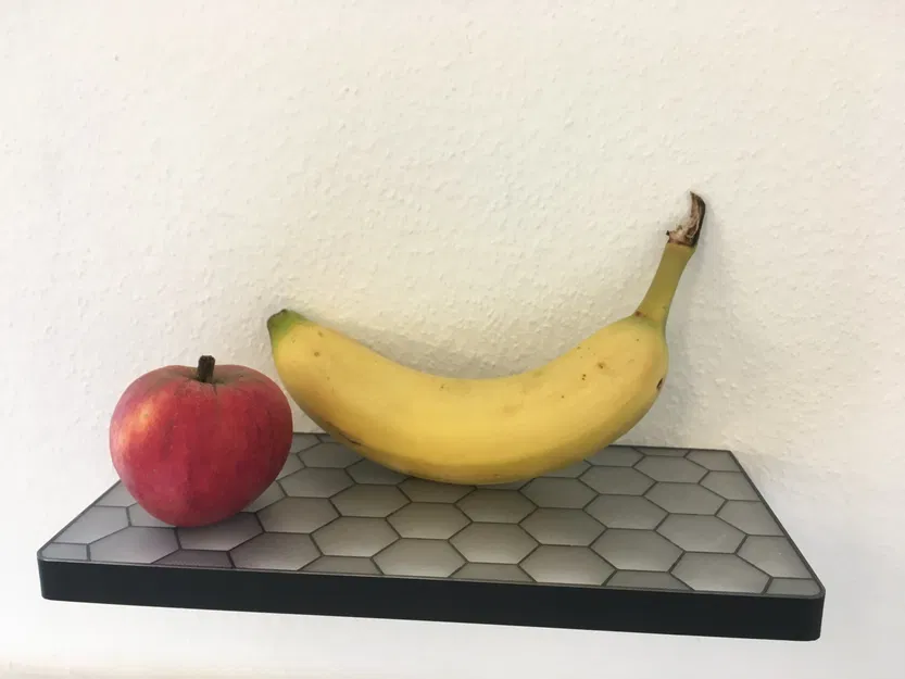 Giá treo tường hình lục giác với phần lấp đầy nổi bật - Image 1