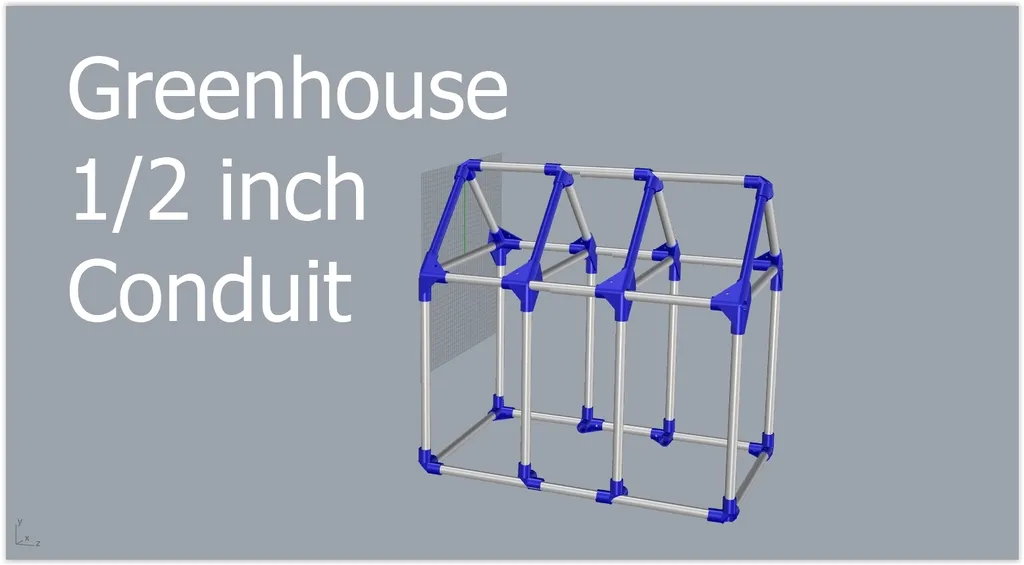 Góc in 3D cho nhà kính ống dẫn 1/2 inch - Image 1