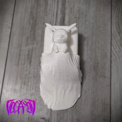 Chặn cửa Pikachu meme nằm ngửa