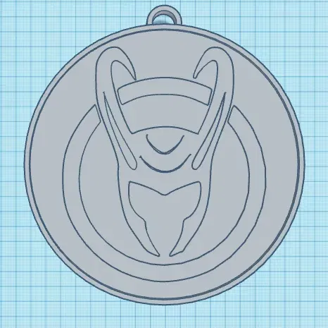 Móc khóa hình logo Loki độc đáo - Image 1